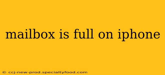 mailbox is full on iphone