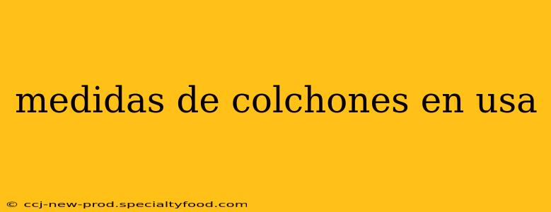 medidas de colchones en usa