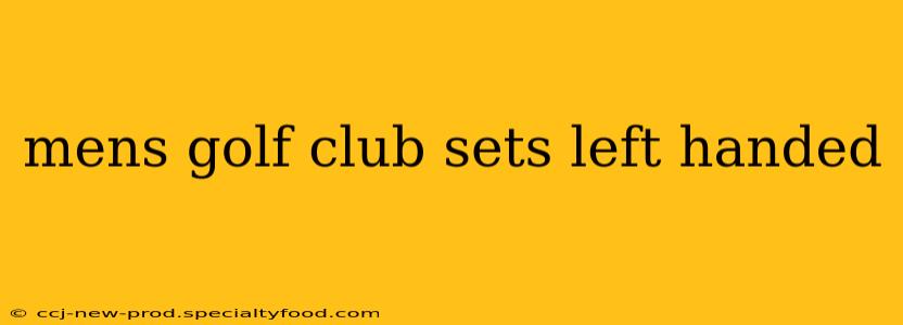 mens golf club sets left handed