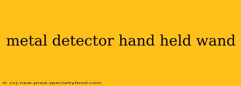 metal detector hand held wand