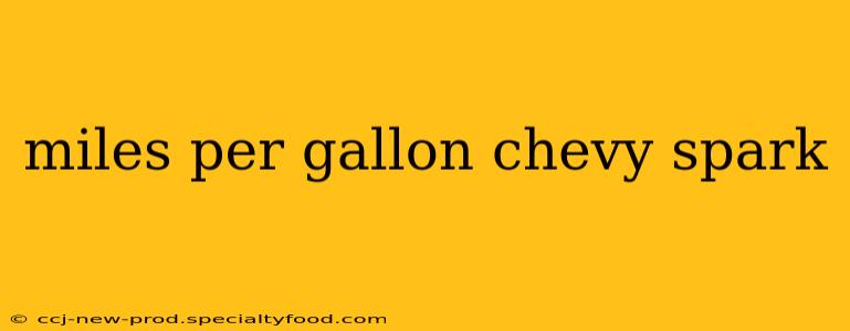 miles per gallon chevy spark