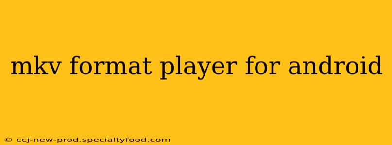 mkv format player for android