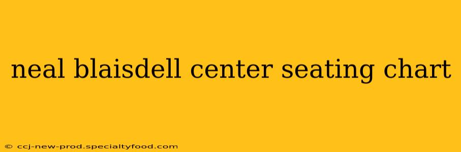 neal blaisdell center seating chart