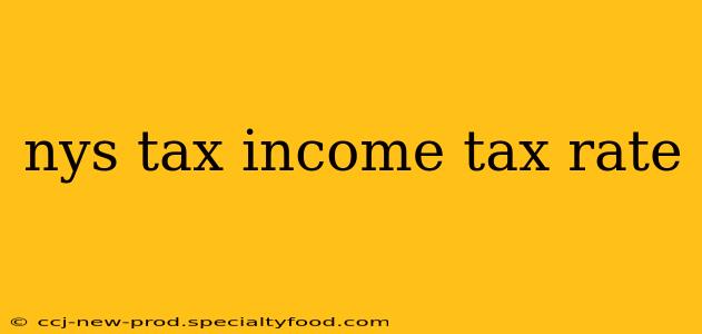 nys tax income tax rate