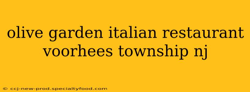 olive garden italian restaurant voorhees township nj