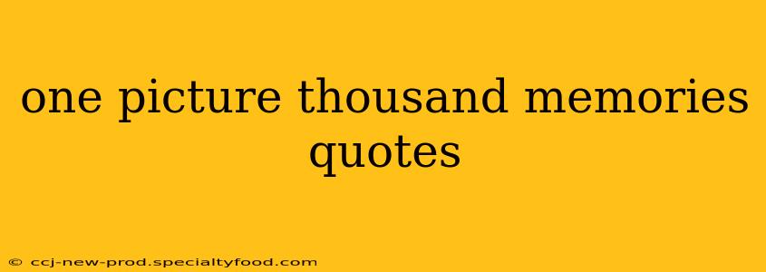 one picture thousand memories quotes