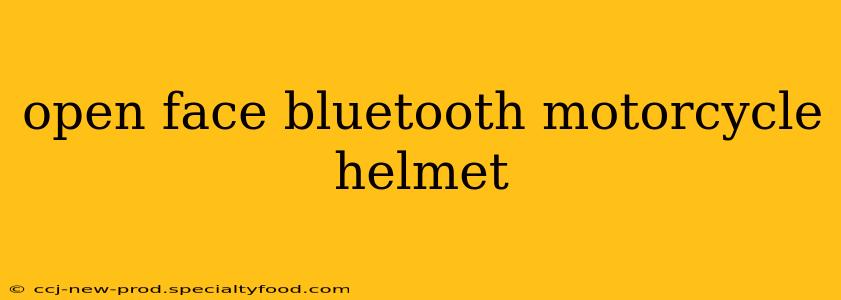 open face bluetooth motorcycle helmet