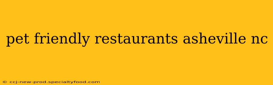 pet friendly restaurants asheville nc