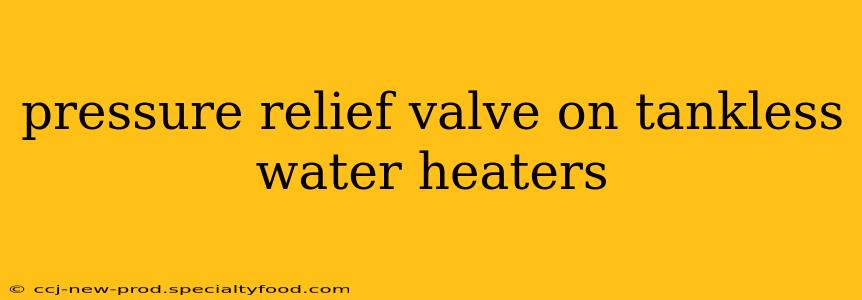 pressure relief valve on tankless water heaters