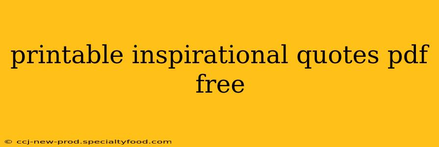 printable inspirational quotes pdf free