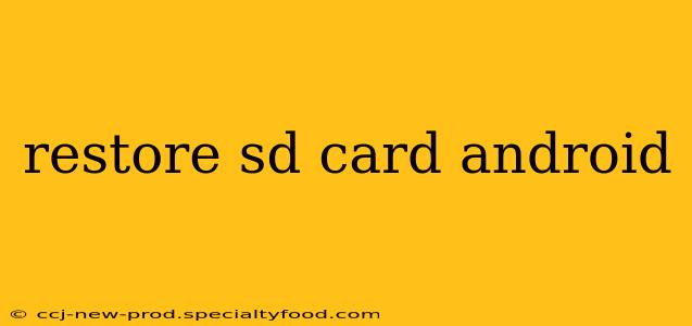 restore sd card android