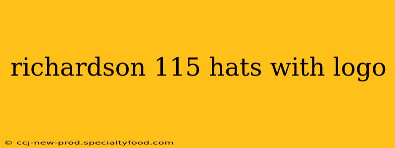richardson 115 hats with logo