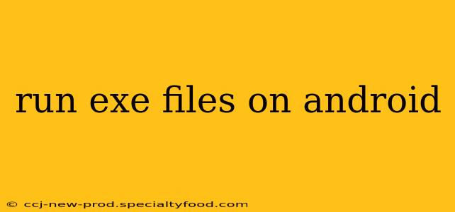 run exe files on android