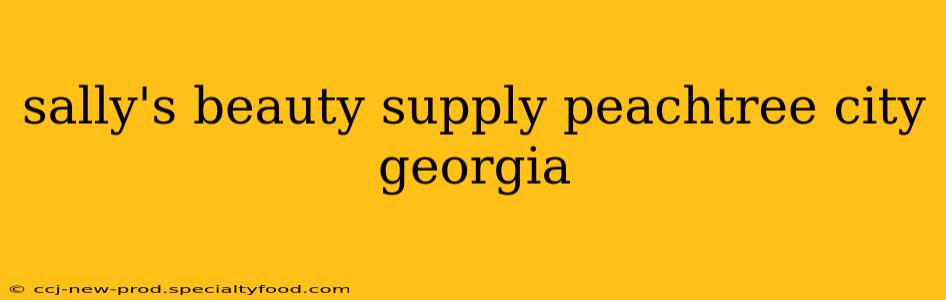 sally's beauty supply peachtree city georgia