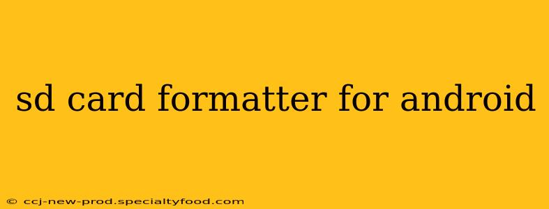 sd card formatter for android