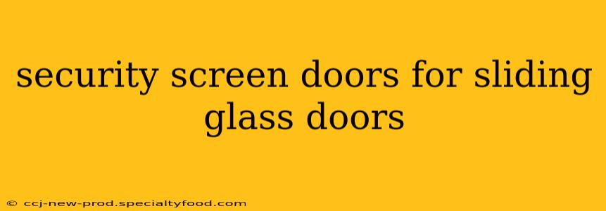 security screen doors for sliding glass doors