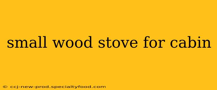 small wood stove for cabin