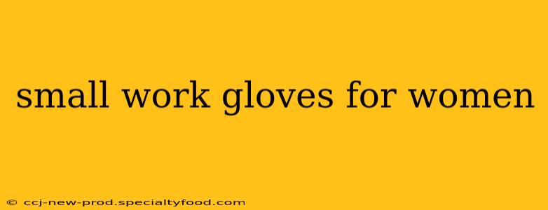 small work gloves for women
