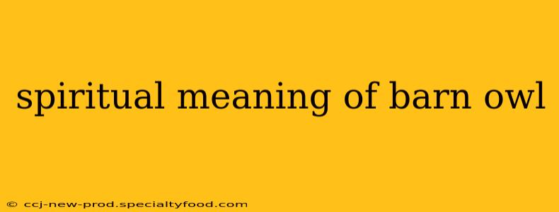 spiritual meaning of barn owl
