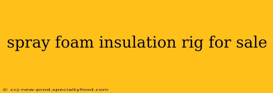 spray foam insulation rig for sale