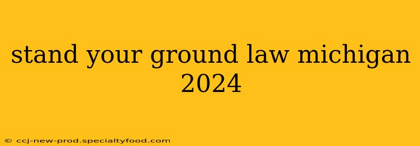 stand your ground law michigan 2024