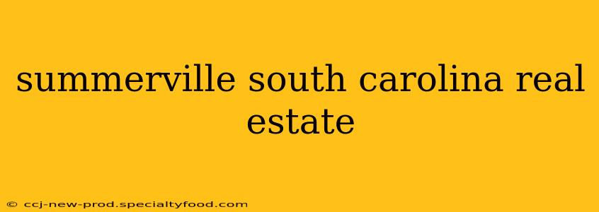 summerville south carolina real estate