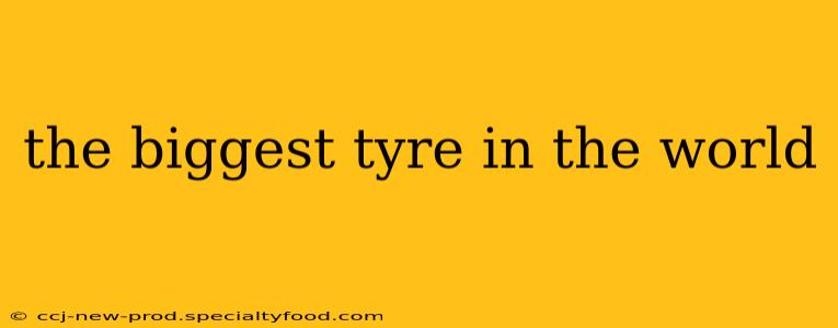 the biggest tyre in the world