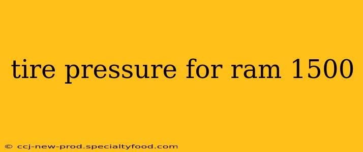 tire pressure for ram 1500