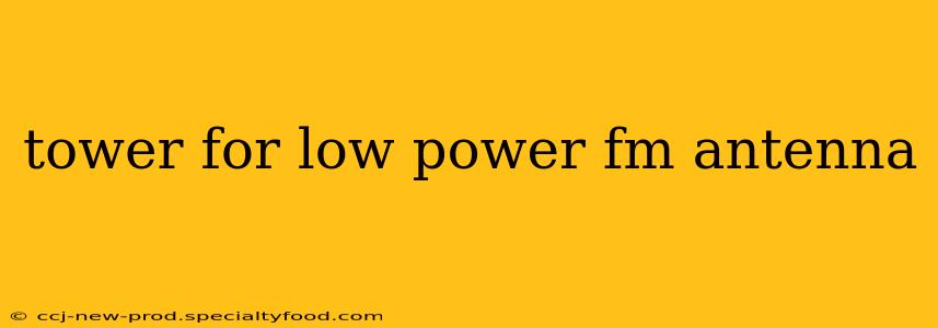 tower for low power fm antenna