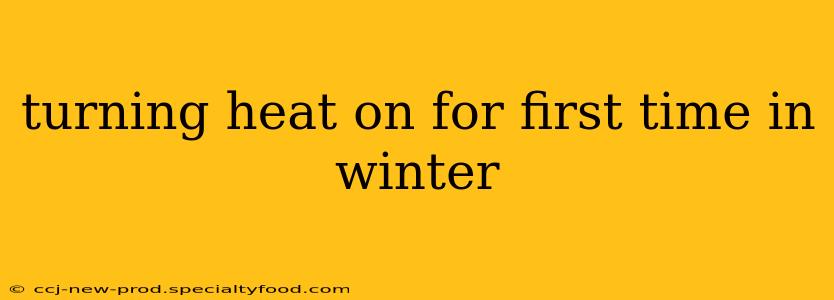 turning heat on for first time in winter