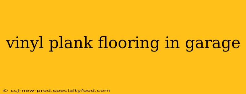 vinyl plank flooring in garage