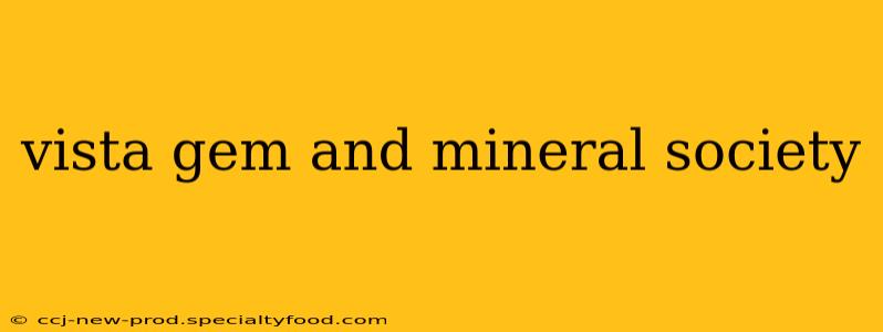vista gem and mineral society