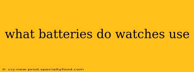 what batteries do watches use