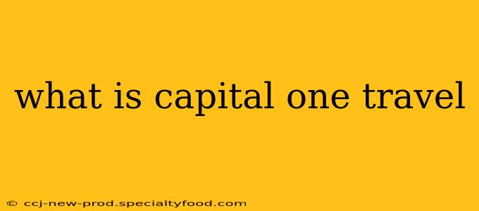 what is capital one travel