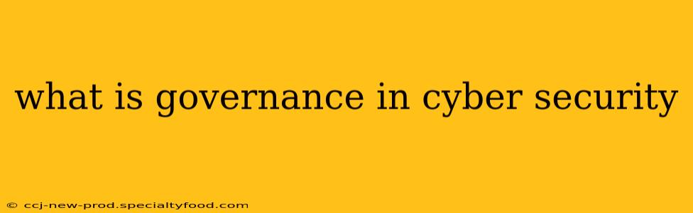 what is governance in cyber security