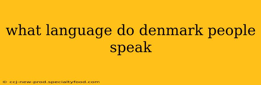 what language do denmark people speak