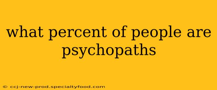 what percent of people are psychopaths
