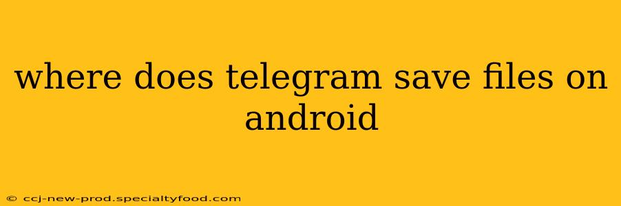 where does telegram save files on android