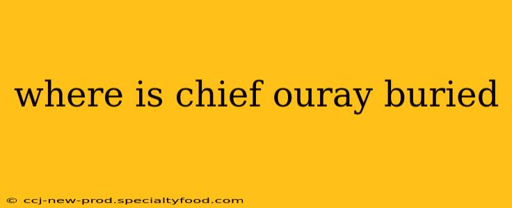 where is chief ouray buried
