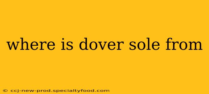 where is dover sole from