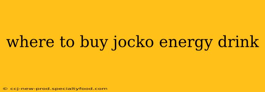 where to buy jocko energy drink