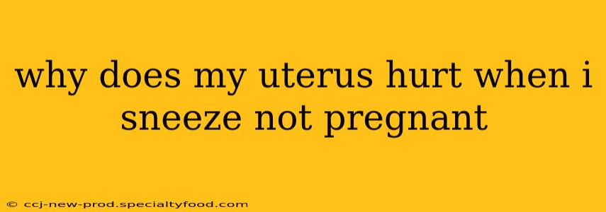 why does my uterus hurt when i sneeze not pregnant