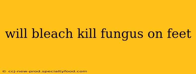 will bleach kill fungus on feet