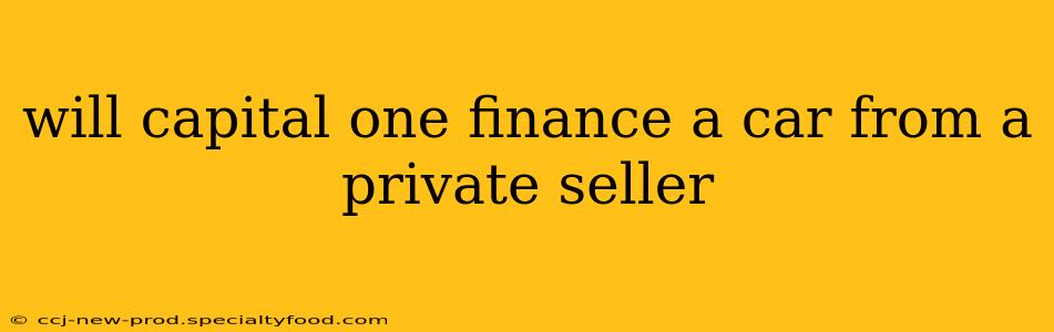 will capital one finance a car from a private seller