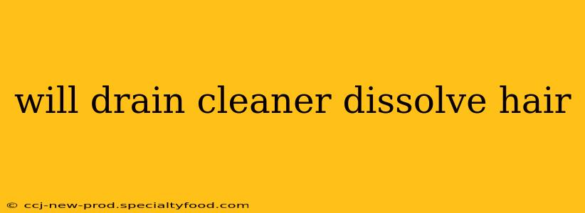 will drain cleaner dissolve hair