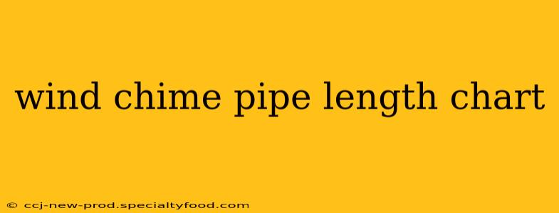 wind chime pipe length chart