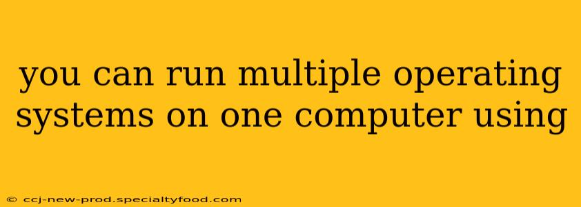 you can run multiple operating systems on one computer using